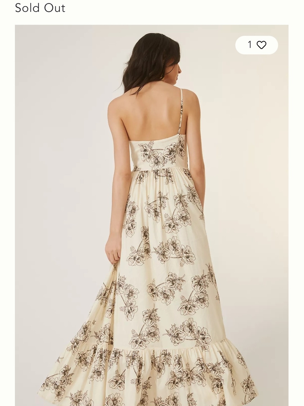 Anthropologie x Especia Floral Maxi Dress With Embroidered Blooms Sz L - Picture 6 of 7